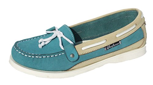 Seafarer Yachtsman Nubukleder Bootsdeckschuhe für Damen, Größen 37-42, blau, 39 EU von Seafarer