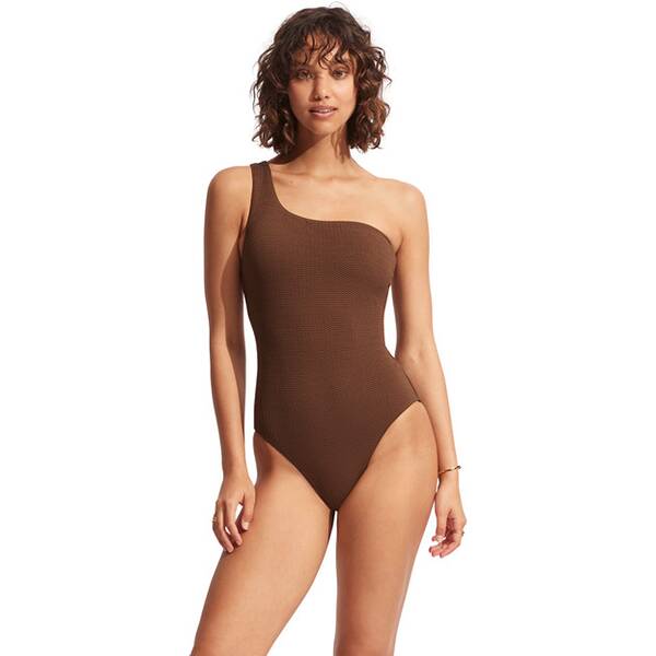 SEAFOLLY Damen Badeanzug Sea Dive One Shoulder One Piece von Seafolly