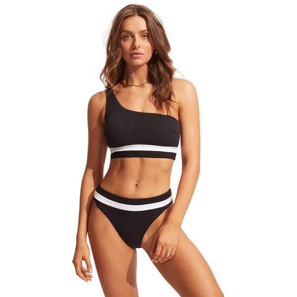 SEAFOLLY Damen Bikinihose Slice Of Splice Spliced High Rise von Seafolly