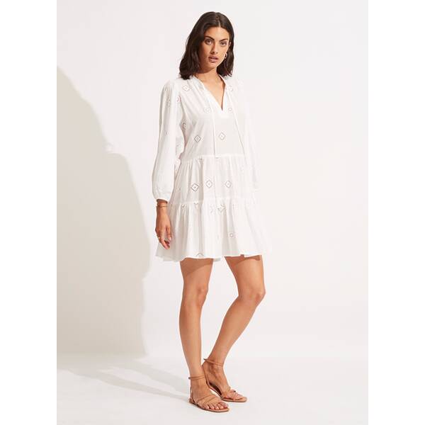 SEAFOLLY Damen Kleid Embroidery Tiered Dress von Seafolly