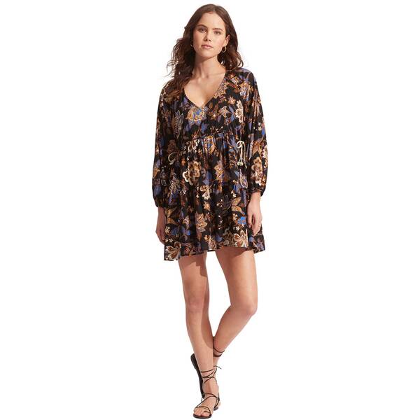 SEAFOLLY Damen Kleid Silk Road Tier Dress von Seafolly