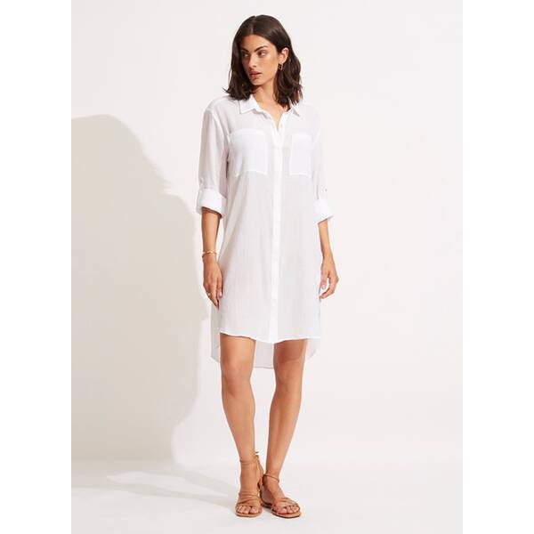 SEAFOLLY Damen Strandkleid /-Hemd "Crinkle Twill Beach Shirt" von Seafolly