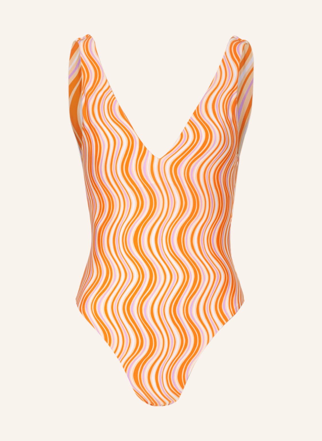 Seafolly Badeanzug Mod Squad Zum Wenden orange von Seafolly