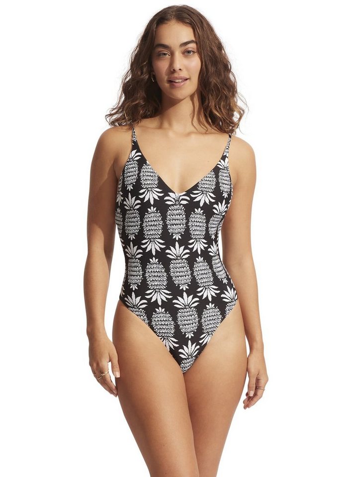 Seafolly Badeanzug Seafolly W Corsica V Neck One Piece Damen von Seafolly