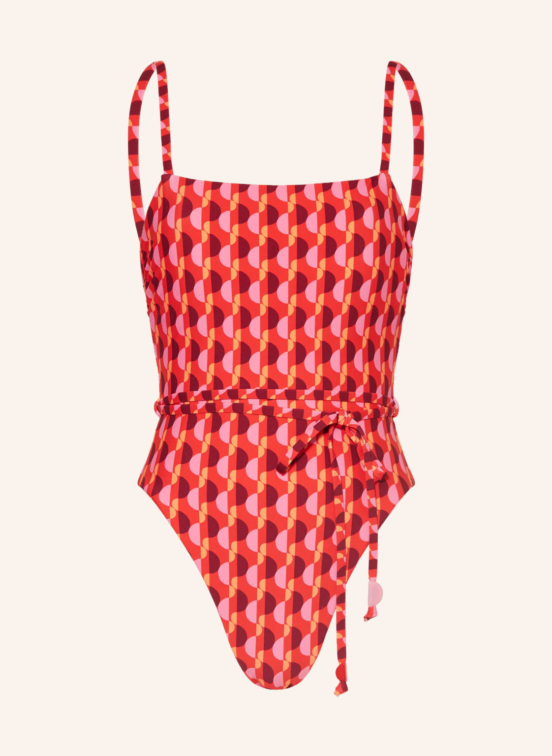 Seafolly Badeanzug Sorrento Flame Zum Wenden rot von Seafolly