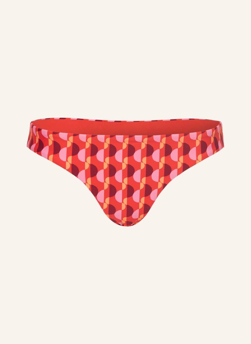 Seafolly Basic-Bikini-Hose Sorrento Zum Wenden rot von Seafolly