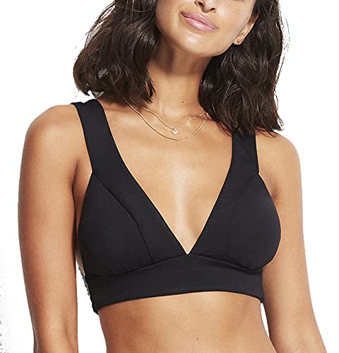 Seafolly Damen Active Banded Tri BH Bikinioberteil, Schwarz (Black Black), 38 EU von Seafolly