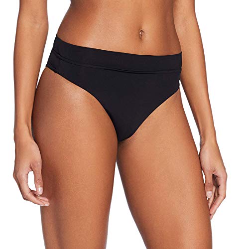 Seafolly Damen Active Hi Rise Bikinihose, Schwarz (Black Black), 32 (Herstellergröße: 6) von Seafolly