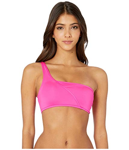 Seafolly Damen Active One Shoulder Bandeau Bikinioberteil Rosa Ultra Pink), 38 (Herstellergröße: 12) von Seafolly