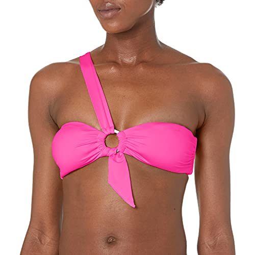 Seafolly Damen Active Ring Front Bandeau Bikinioberteil Rosa Ultra Pink), 36 (Herstellergröße: 10) von Seafolly