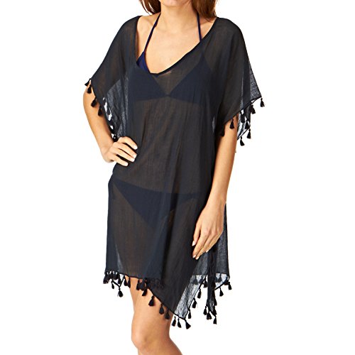Seafolly Damen Amnesia Kaftan Pareos, Blau (Indigo), One Size (Herstellergröße:O/S) von Seafolly