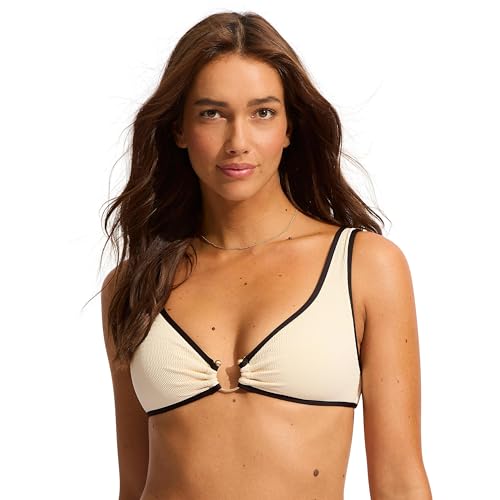 Seafolly Damen Bikini Oberteil Beach Bound Ecru 40 von Seafolly