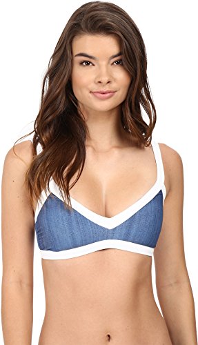 Seafolly Damen Block Party Sweetheart Bralette Bikinioberteil, Blau (Denim), 42 (Herstellergröße:16) von Seafolly