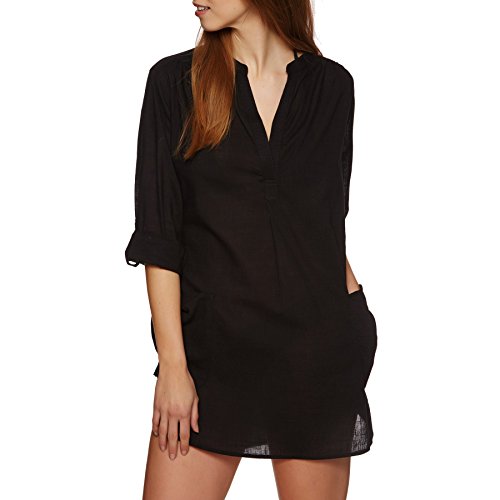 SEAFOLLY Damen Boyfriend Shirt Cover Up Bademodeüberzug, Beach Basics Schwarz, Small von Seafolly