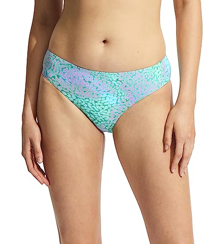 Seafolly Damen Hipster Full Coverage Mid Rise Bikini Bottom Badeanzug, Sea Skin Vivid Green, 38 von Seafolly