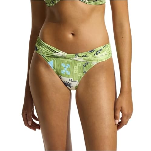 Seafolly Damen Twist Band Hipster Full Coverage Bottom Swimsuit Bikini-Unterteile, Kasbah Salbei, 40 Seafolly Damen Twist Band Hipster Full Coverage Bottom Swimsuit Bikini-Unterteile, Kasbah Salbei, 40 von Seafolly