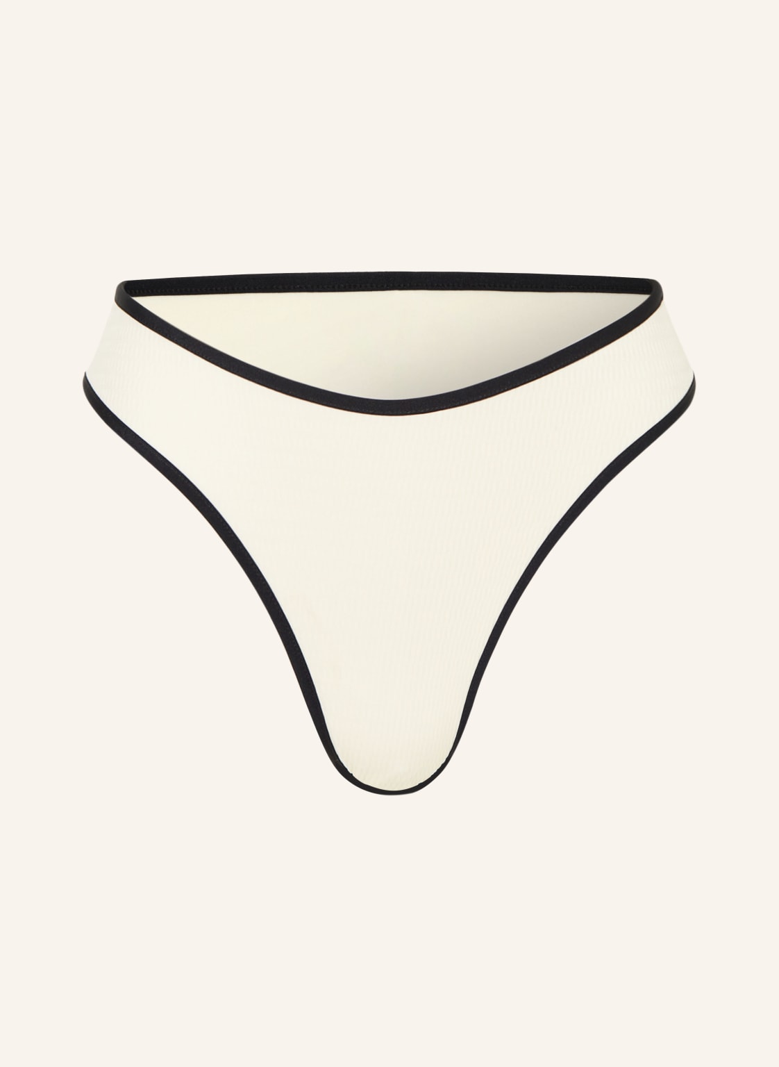 Seafolly High-Waist-Bikini-Hose Beach Bound weiss von Seafolly