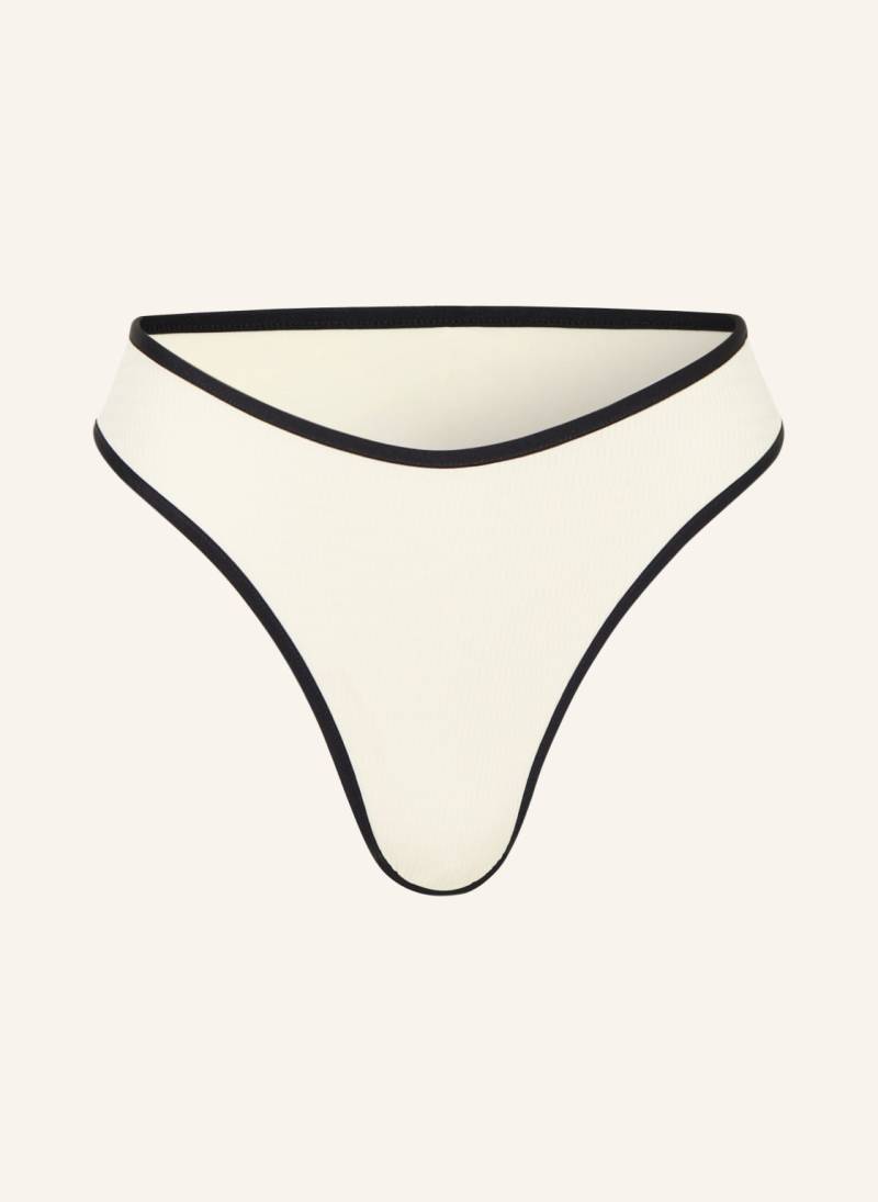 Seafolly High-Waist-Bikini-Hose Beach Bound weiss von Seafolly