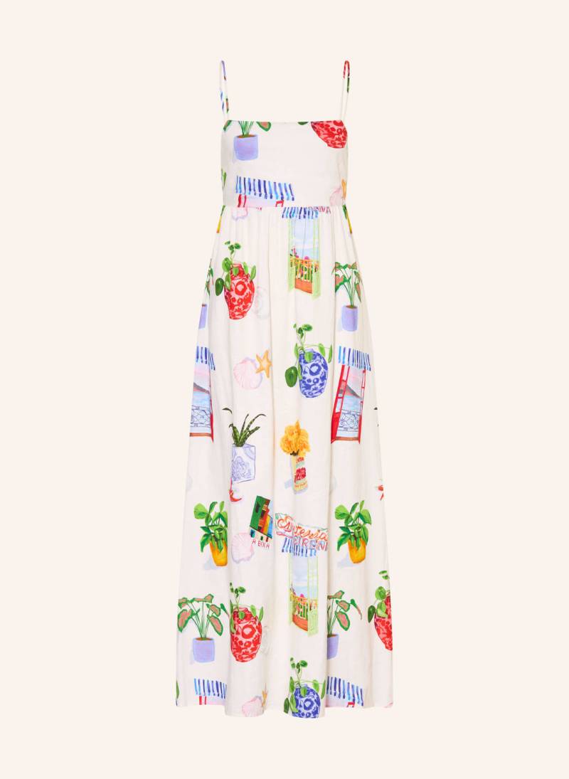 Seafolly Strandkleid La Boca Mit Leinen weiss von Seafolly