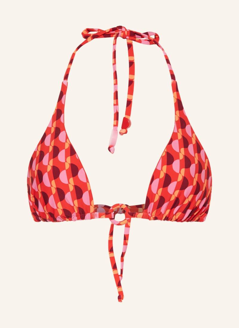Seafolly Triangel-Bikini-Top Sorrento Zum Wenden rot von Seafolly