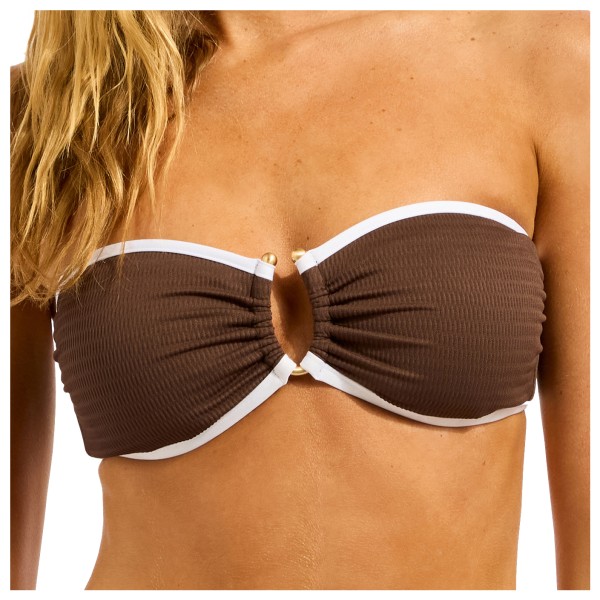 Seafolly - Women's Beach Bound Ring Front Bandeau - Bikini-Top Gr 42 orange von Seafolly