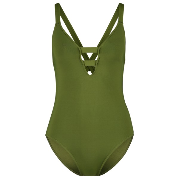 Seafolly - Women's Collective Deep V One Piece - Badeanzug Gr 10;12;14;16;18;8 oliv;schwarz von Seafolly