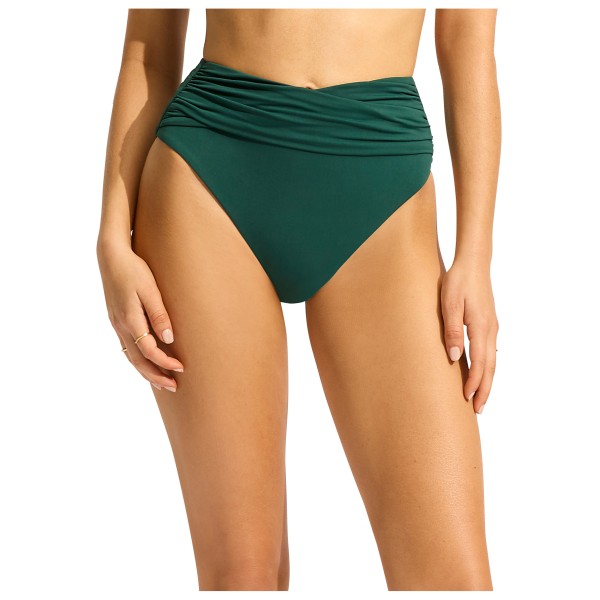Seafolly - Women's Collective High Waist Wrap Front Pant - Bikini-Bottom Gr 38 bunt von Seafolly