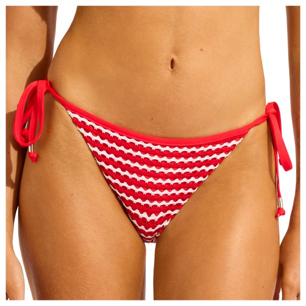 Seafolly - Women's Mesh Effect Hipster Tie Side - Bikini-Bottom Gr 44 orange von Seafolly