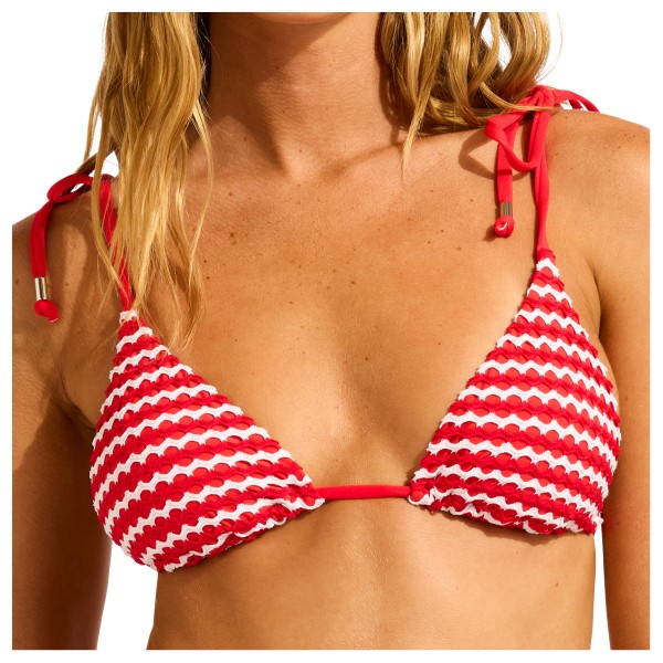 Seafolly - Women's Mesh Effect Slide Tri - Bikini-Top Gr 34 orange von Seafolly