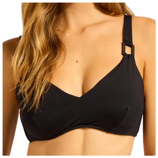 Seafolly - Women's S.Collective F Cup Halter Bra - Bikini-Top Gr 40 schwarz von Seafolly