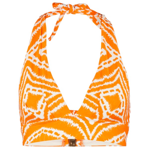 Seafolly - Women's Zanzibar V Neck Crop Top - Bikini-Top Gr 12;14;16 grau;orange von Seafolly