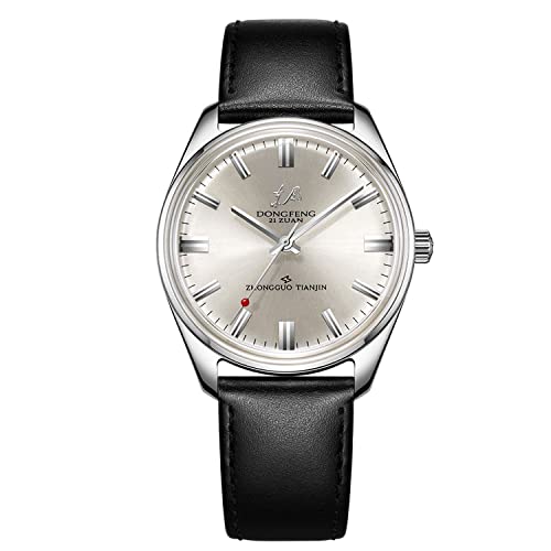 SEA-GULL 2021 Neue Seagull Herren Automatikuhr Replik Dongfeng Klassische mechanische Uhr Reproduktion Serie, weiß, Riemen von Seagull