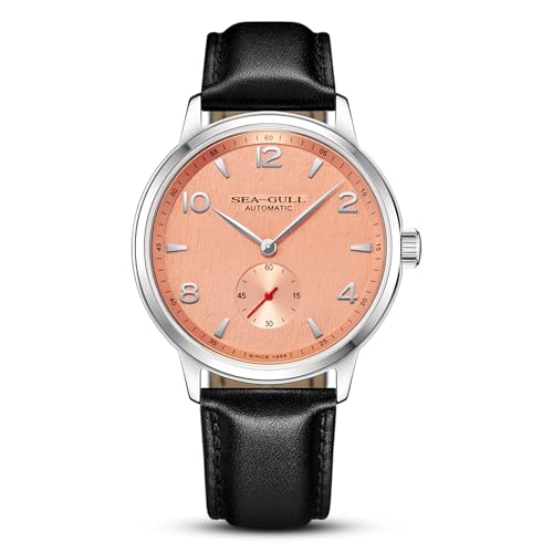 SEA-GULL 2022 Seagull Watch Small Second Hand Mens Watch Automatic Men's Wristwatch Leather Strap 6075, A-Lachs SEA-GULL 2022 Seagull Watch Small Second Hand Mens Watch Automatic Men's Wristwatch Leather Strap 6075, A-Lachs von Seagull
