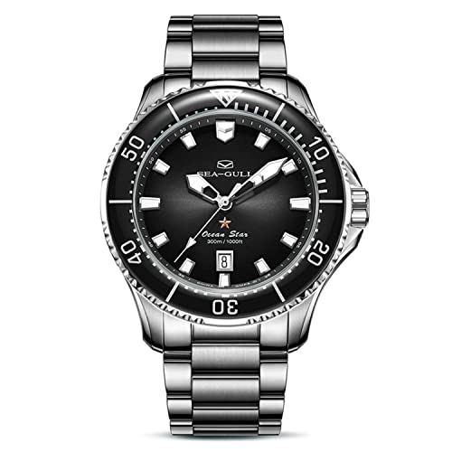 Seagull Ocean Star Armbanduhr Taucher Herren Automatische Mechanische Uhr Outdoor Armbanduhr Neues 40 mm Zifferblatt Saphir Kristall von Seagull