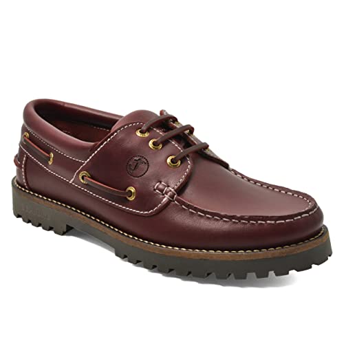 Seajure Herren Bootsschuhe Oran Bordeaux Leder (eu_Footwear_Size_System, Adult, Numeric, medium, Numeric_42) von Seajure