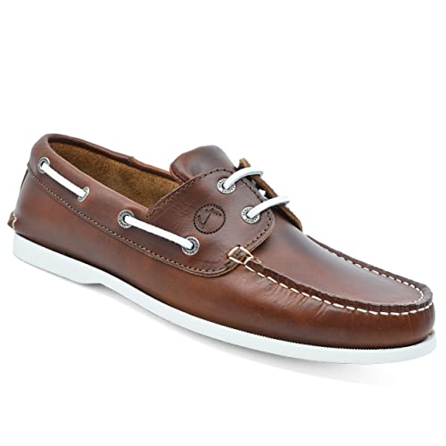 Seajure Herren Bootsschuhe Silistar Braun Leder (Numeric_43) von Seajure