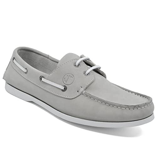 Seajure Herren Bootsschuhe Unawatuna Hellgrau Nubukleder (Numeric_41) von Seajure