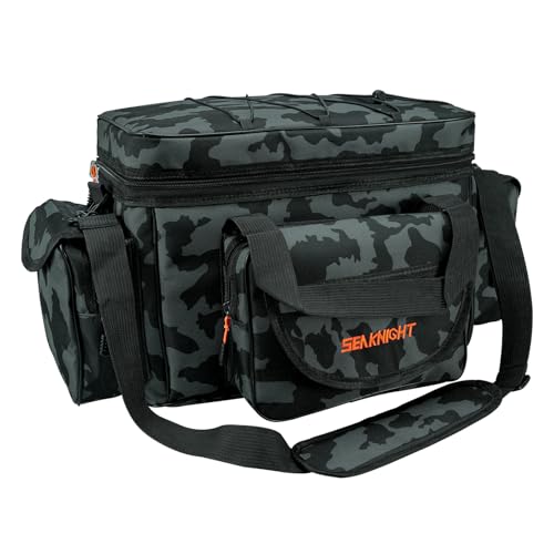 Seaknight SK003 Angeltasche zum Karpfenangeln, einzelne Schultertasche, für Meeresangeln, Reisetasche, 50 cm x 28 cm x 27 cm von Seaknight