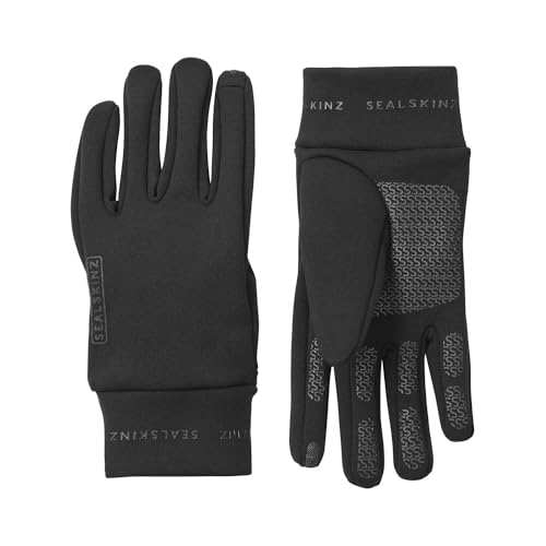 SEALSKINZ Acle Nano-Fleece-Handschuhe, wasserabweisend, für Kaltwetter, schwarz, Größe L von SealSkinz