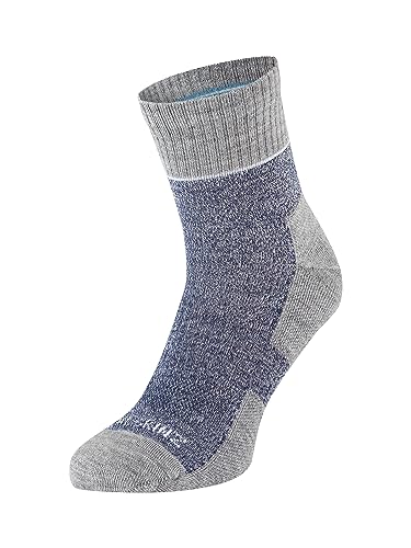 SEALSKINZ Unisex Bircham Morston-Solo Socke, Azul/gris Piedra claro/beis, L von SealSkinz