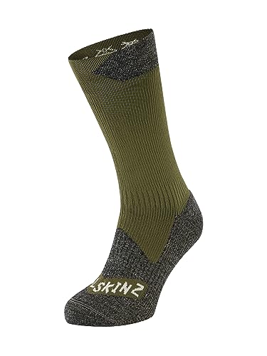 SEALSKINZ Unisex Raynham Socke, Verde Oliva/gris Piedra, Medium von SealSkinz