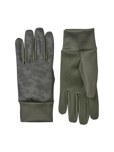 SEALSKINZ Unisex Ryston Nano-Fleece-Handschuhe mit Skinz-Druck, wasserabweisend Cold Weather Gloves, Olivgrün, Größe M von SealSkinz