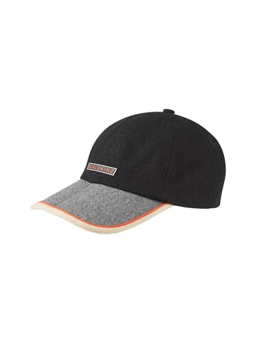 SealSkinz Unisex Brooke wasserdichte Faltbare Schirmmütze aus Wolle Baseballkappe, Schwarz, Einheitsgröße | Regenkappe von SealSkinz