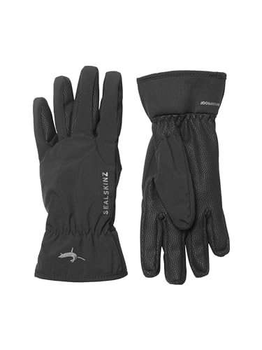 SealSkinz Unisex Leichtgewichtiger Griston Wasserdichter Allwetter-Handschuh, Schwarz, XXL von SealSkinz