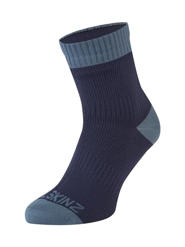 SEALSKINZ Unisex Wasserdichte Socken – Knöchellang, für warme Temperaturen geeignet, Blau, M von SealSkinz