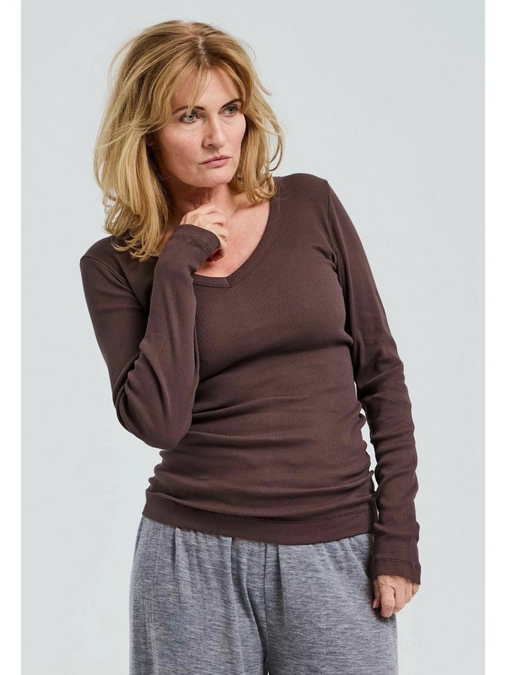 Seamless Basic Funktionstop Seamless Basic Top Retro V-neck von Seamless Basic