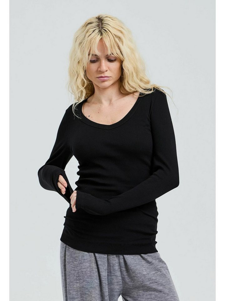 Seamless Basic Funktionstop Seamless Basic Top Retro V-neck von Seamless Basic