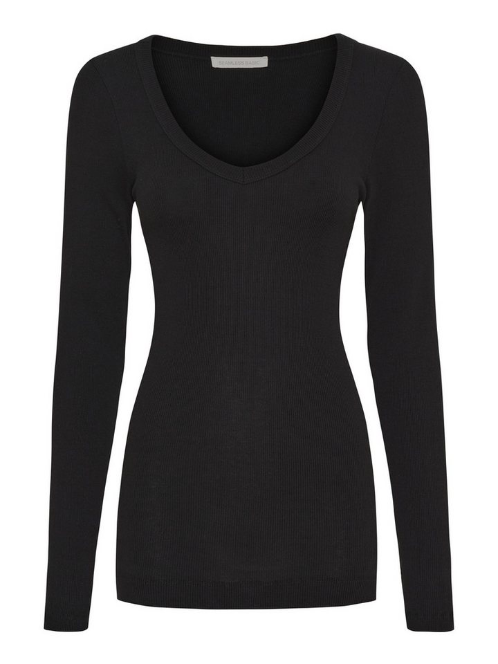 Seamless Basic Funktionstop Seamless Basic Top Retro V-neck von Seamless Basic
