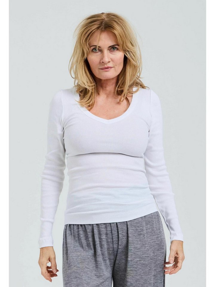 Seamless Basic Funktionstop Seamless Basic Top Retro V-neck von Seamless Basic