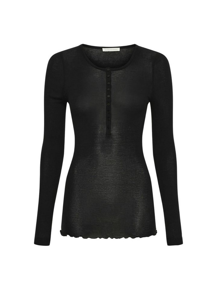 Seamless Basic Langarmhemd Seamless Basic Shirt Cotton Granddad von Seamless Basic